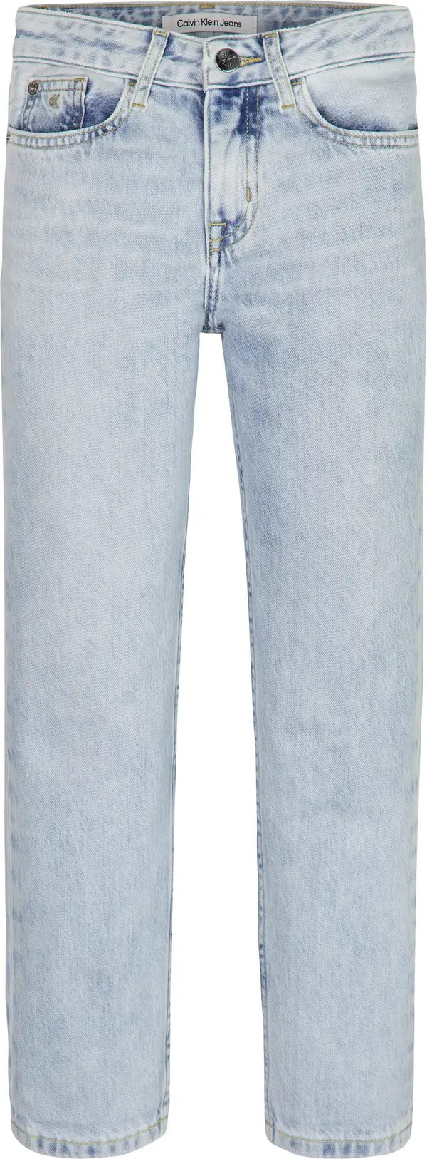 Calvin Klein RELAXED HR WASHED LI Kadın Mavi Kot Pantolon