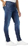 Calvin Klein SLIM TAPER Erkek mavi Kot Pantolon