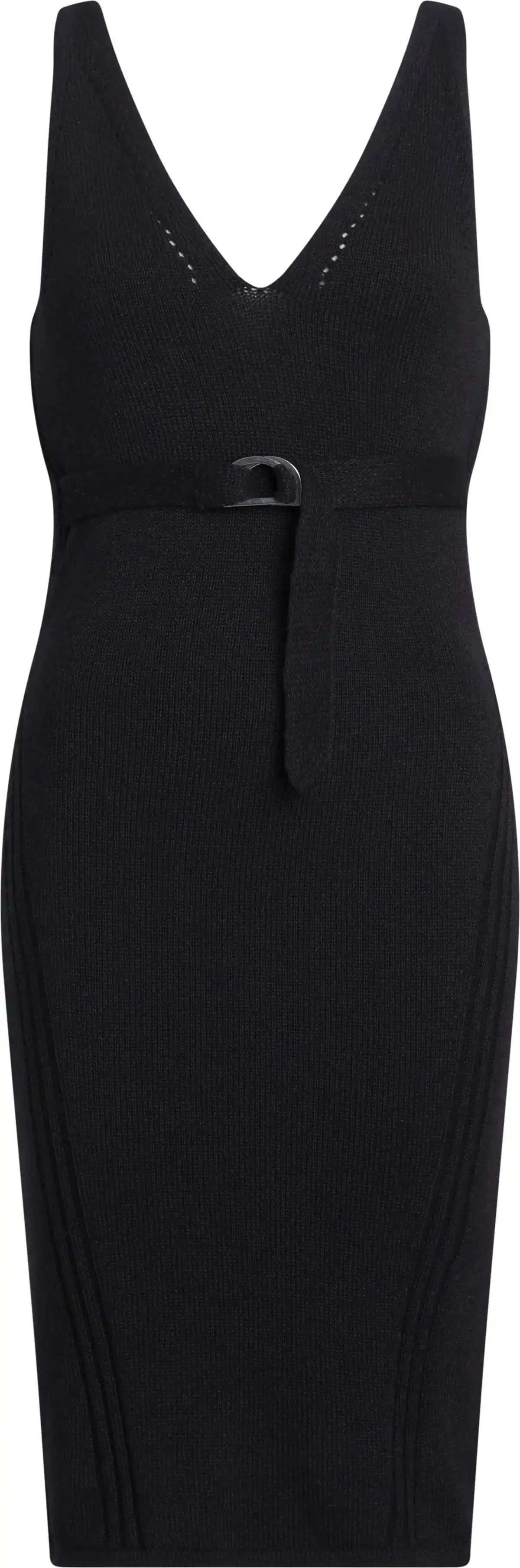 Calvin Klein BACK BUCKLE SWEATER Kadın Siyah Elbise