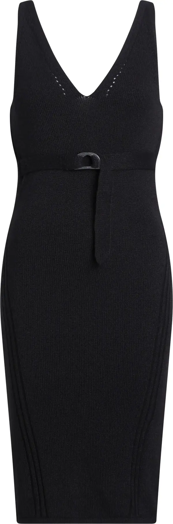Calvin Klein BACK BUCKLE SWEATER Kadın Siyah Elbise