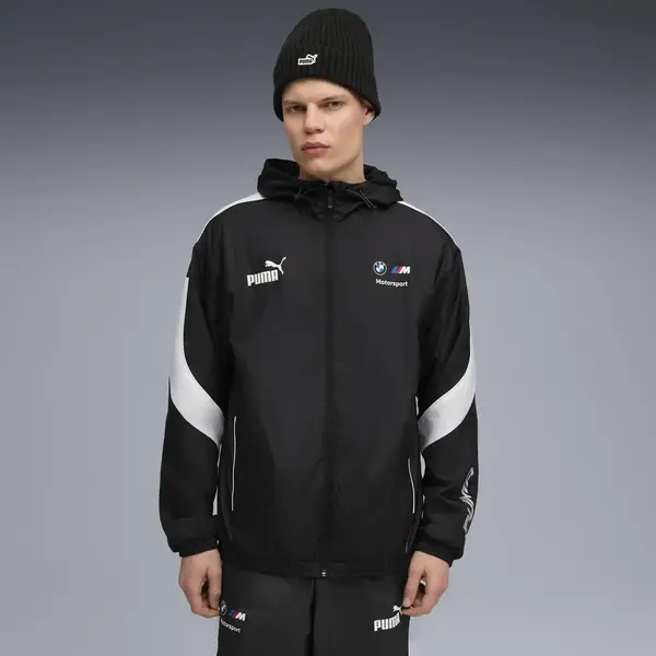 Puma BMW MMS MT7+ WINDBREAKER Siyah Erkek Fermuarlı Ceket