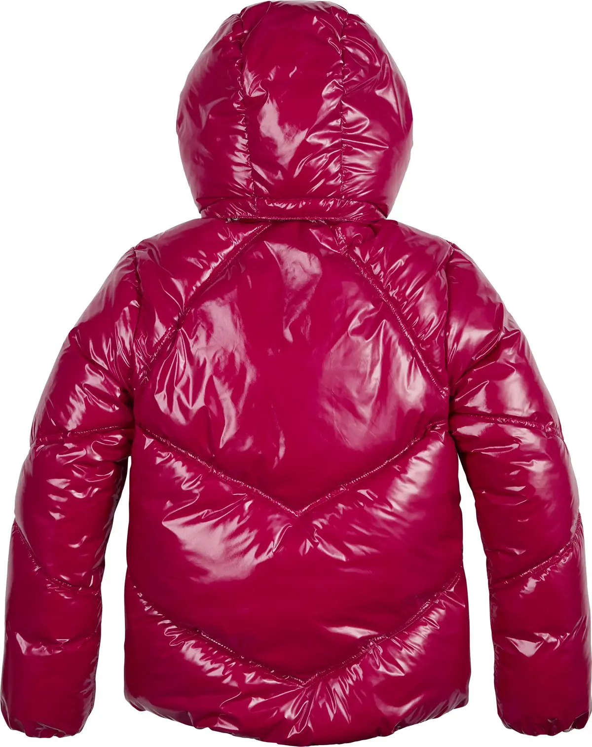 Calvin Klein CUTS SEAMS QUILTED S Kadın Kırmızı Şişme Mont