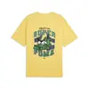 PUMA GRAPHICS Super Puma Tee Sarı Erkek T-Shirt