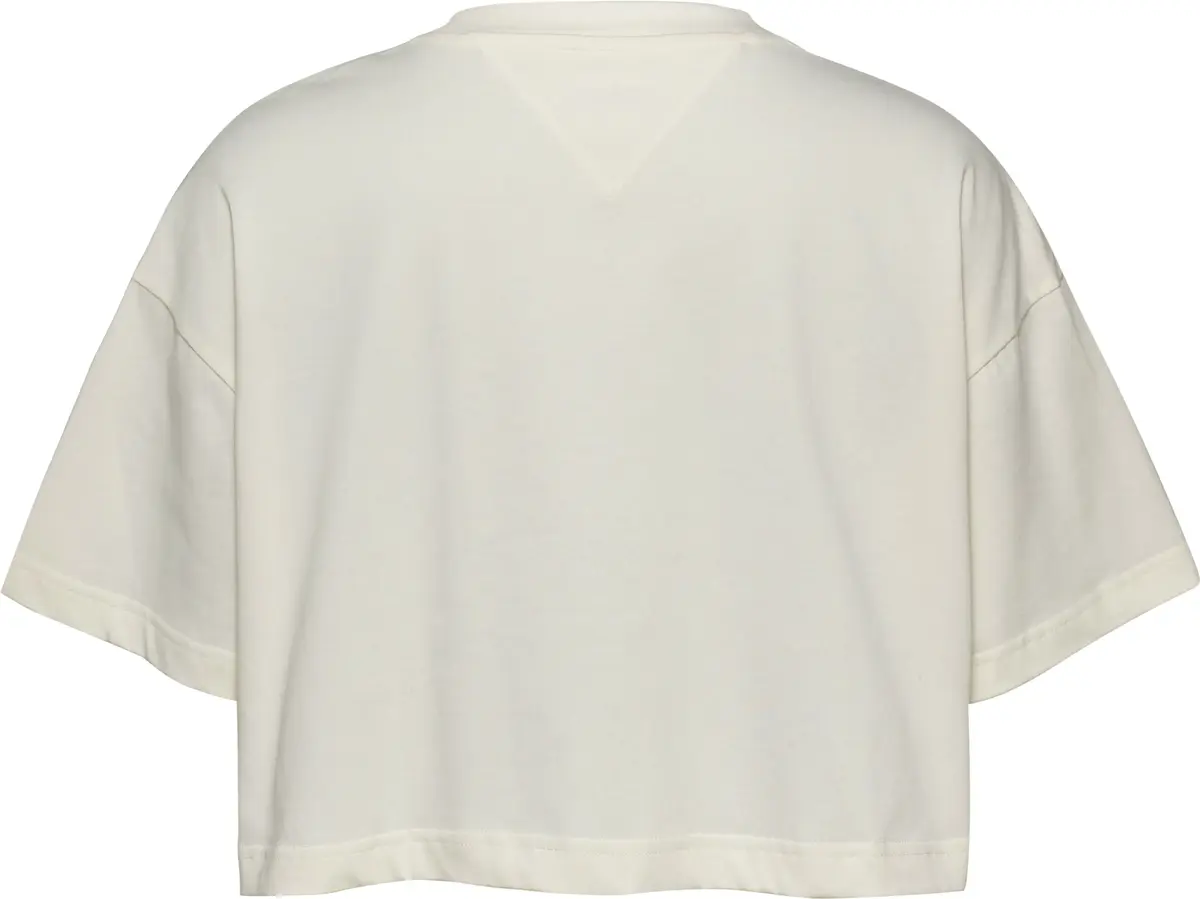 Tommy Hilfiger TJW OVS CRP PREP EXP Kadın Beyaz T-Shirt