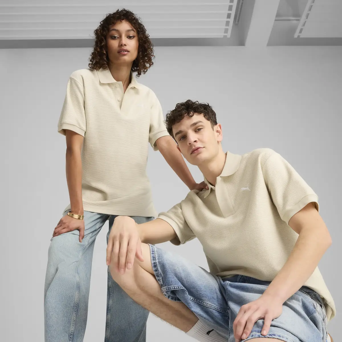 Puma PREMIUM ESS Jacquard Polo Erkek T-Shirt & Polo