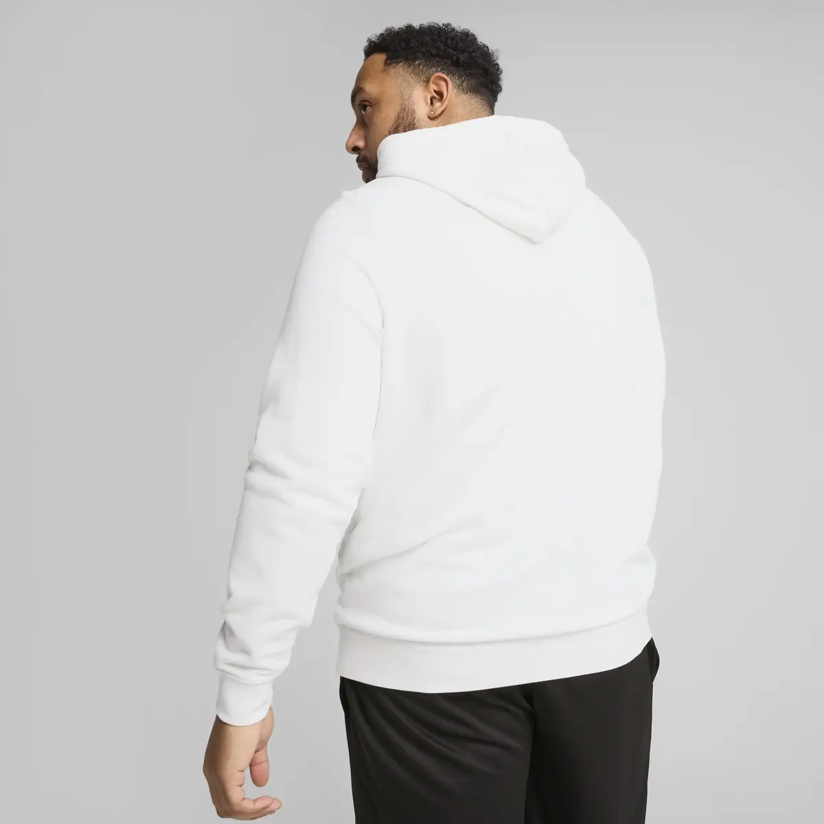 Puma ESS No1 Logo Hoodie Beyaz Erkek Sweatshirt