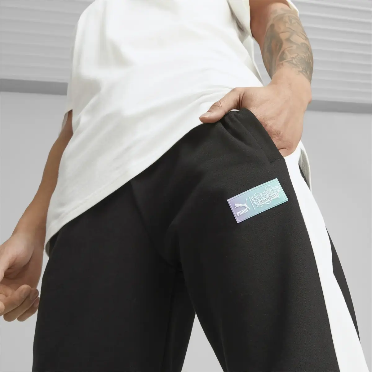 PUMA X SPONGEBOB T7 Pants Siyah Erkek Pantolon