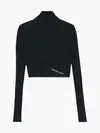 Calvin Klein WRAP HIGH NECK SWEAT Kadın Siyah Kazak
