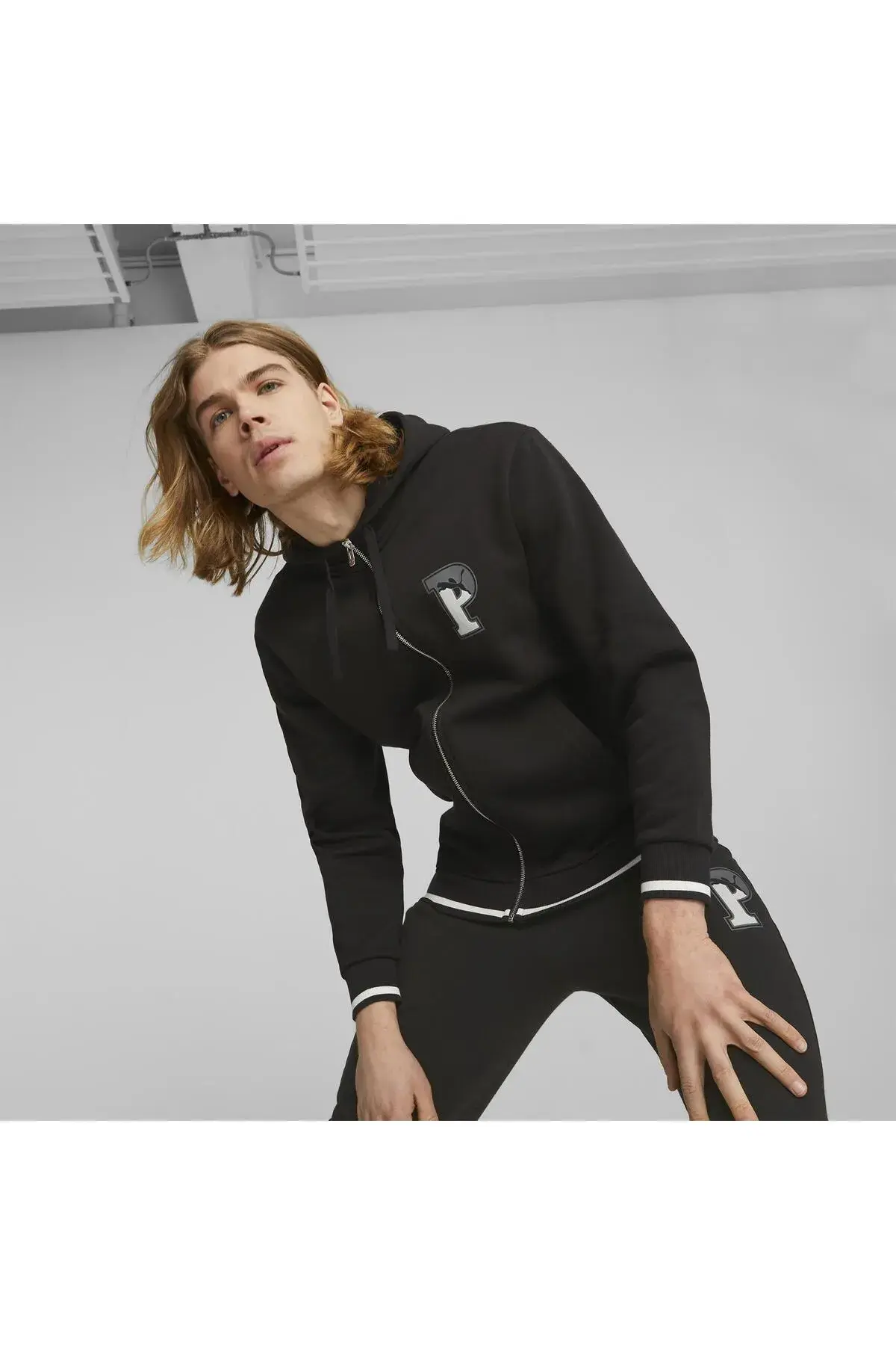 Puma SQUAD FZ Hoodie FL Siyah Erkek Hoodie