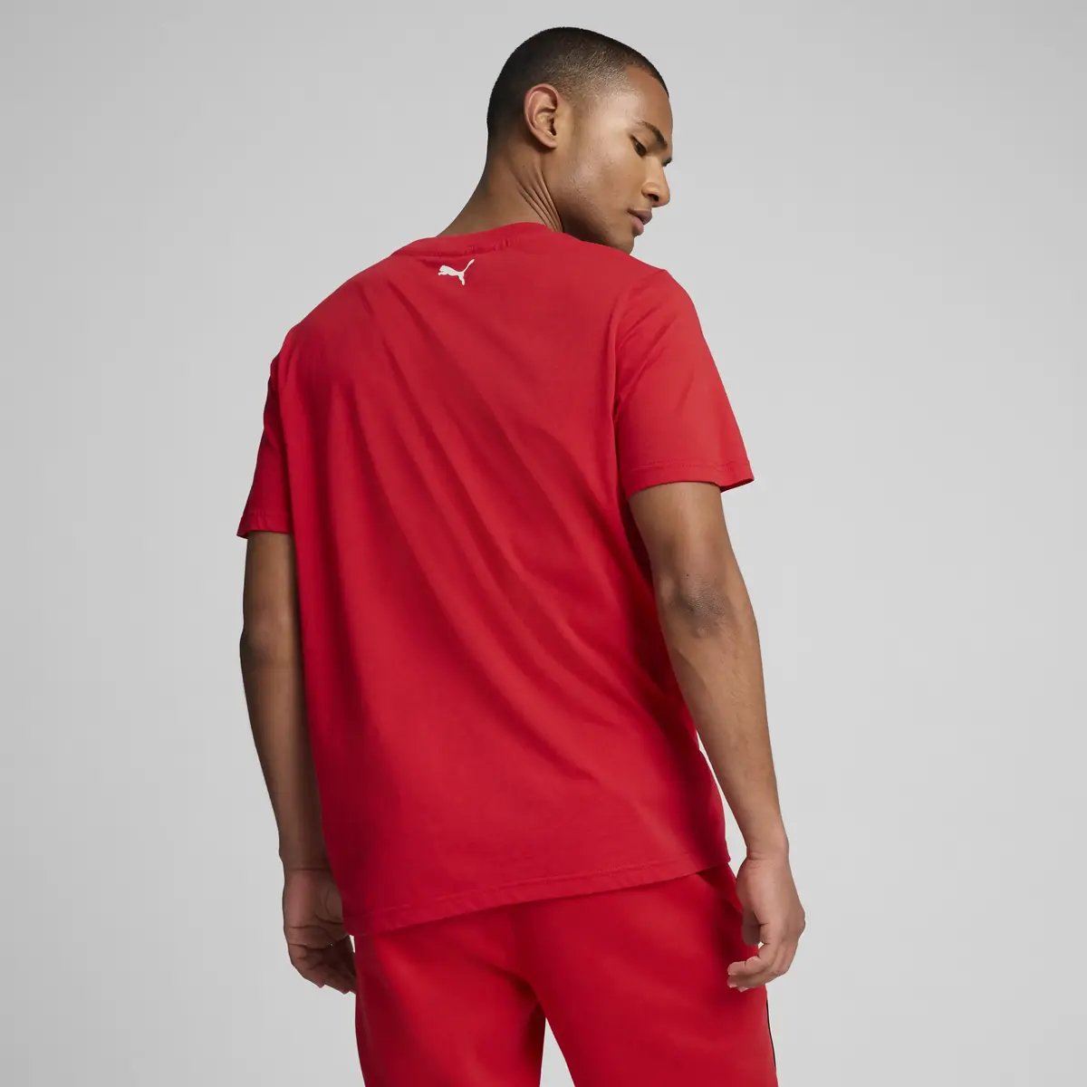 Puma Ferrari Race Tonal Shield T Kırmızı Erkek T-Shirt
