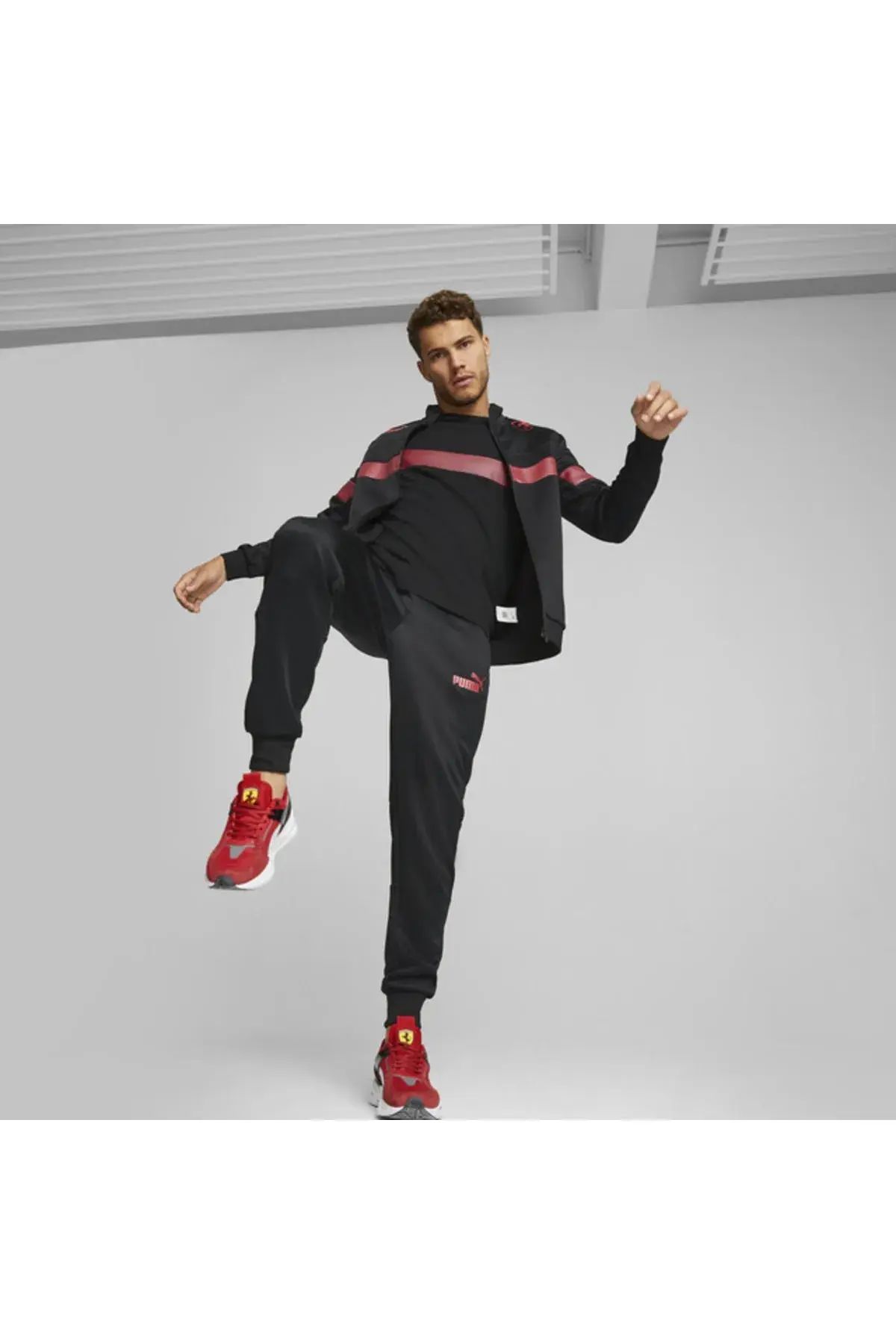 Puma Ferrari Race Metal Energy Jacket Siyah Erkek Track Jacket