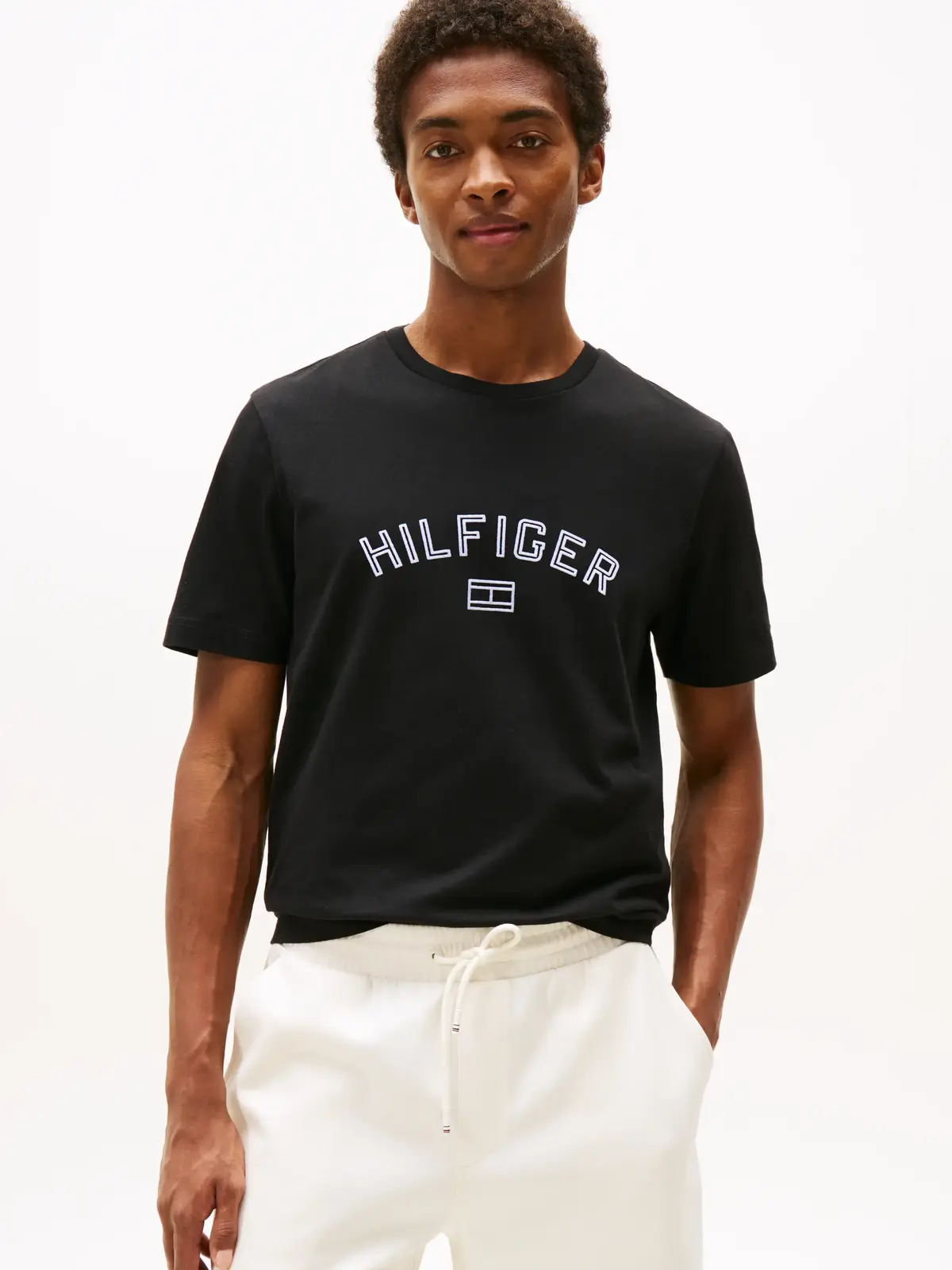 HILFIGER FLOCK TEE, BDS