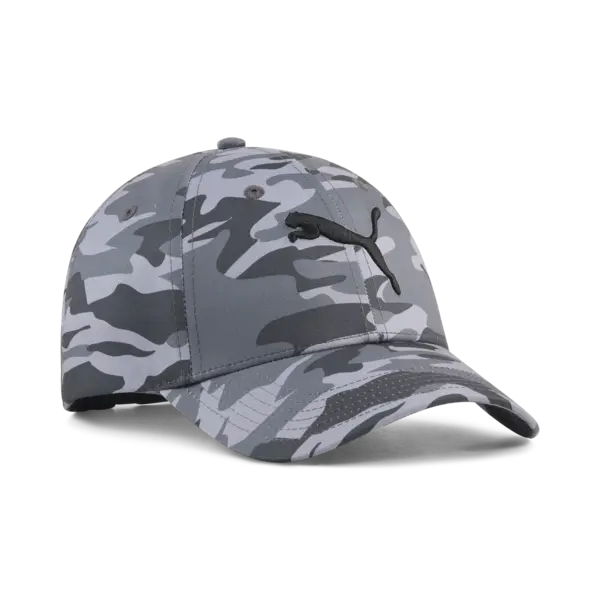 PUMA ESS ELEVATED AOP BB Cap Puma Black-Camo Unisex Gri Şapka