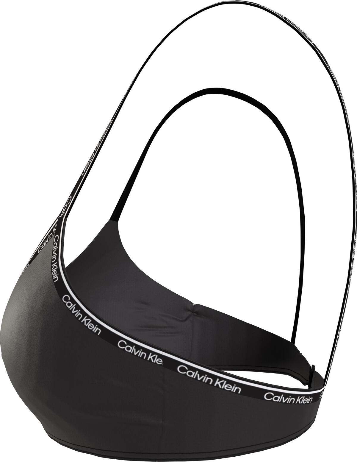 Calvin Klein BRALETTE-RP Kadın Siyah Bikini Üstü