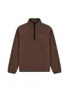 Calvin Klein SHERPA 1/4 ZIP CONTR, RMF Kahverengi Kadın Sweatshirt