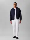 Calvin Klein STNDRD STRGHT CHALK, ASN Beyaz Erkek Kot Pantolon