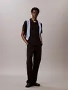 Calvin Klein SS STRIPE STRECH JAC, UB1 Siyah Erkek Polo Yaka T-Shirt