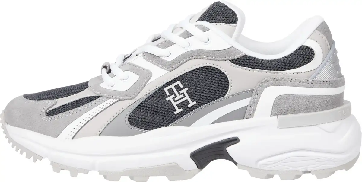 Tommy Hilfiger TH MODERN RUGGED RUN, 0IM Gri Kadın Spor Ayakkabı & Sneaker