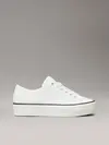 Calvin Klein BOLD VULC FLATF LOW, 01W Beyaz Kadın Spor Ayakkabı & Sneaker