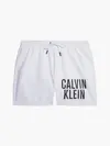 Calvin Klein MEDIUM DRAWSTRING-NO Erkek Beyaz Deniz Şortu