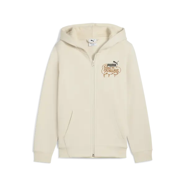 PUMA MID90s Full-Zip FL B Alpine Snow Unisex Krem Sweatshirt