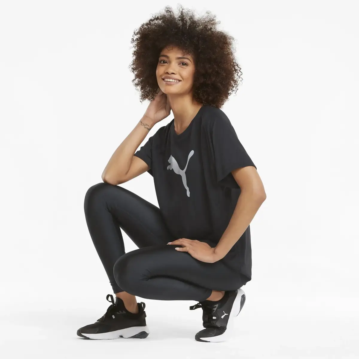 Puma Evostripe Tee Siyah Kadın T-Shirt