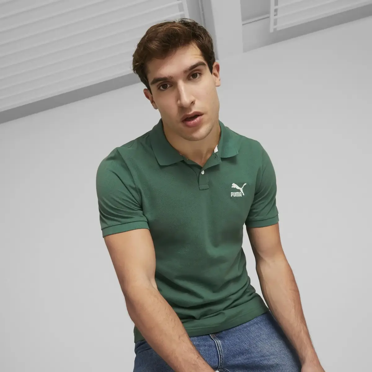 Puma CLASSICS Polo Vine Vine Erkek/Unisex Polo Yaka T-Shirt