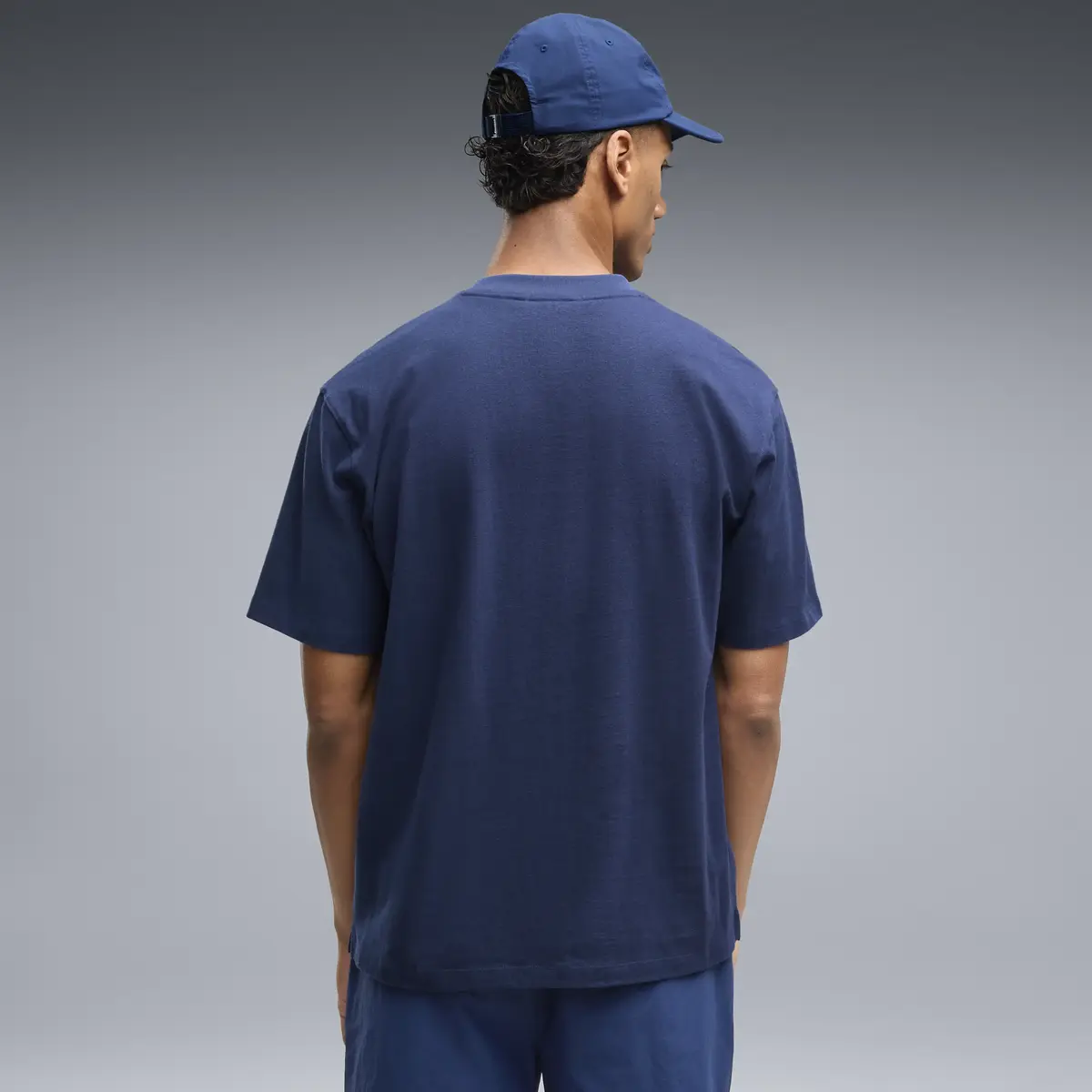 Puma SELECT Essentials Tee Lacivert Erkek T-Shirt