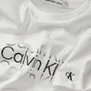 Calvin Klein INST. CUT OFF LOGO Erkek Beyaz T-Shirt