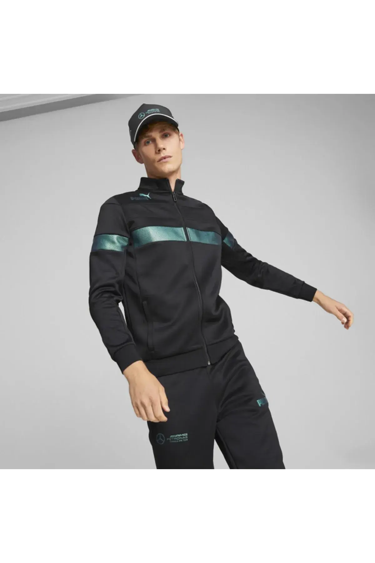 Puma Mapf1 Metal Energy Jacket Siyah Erkek Track Jacket