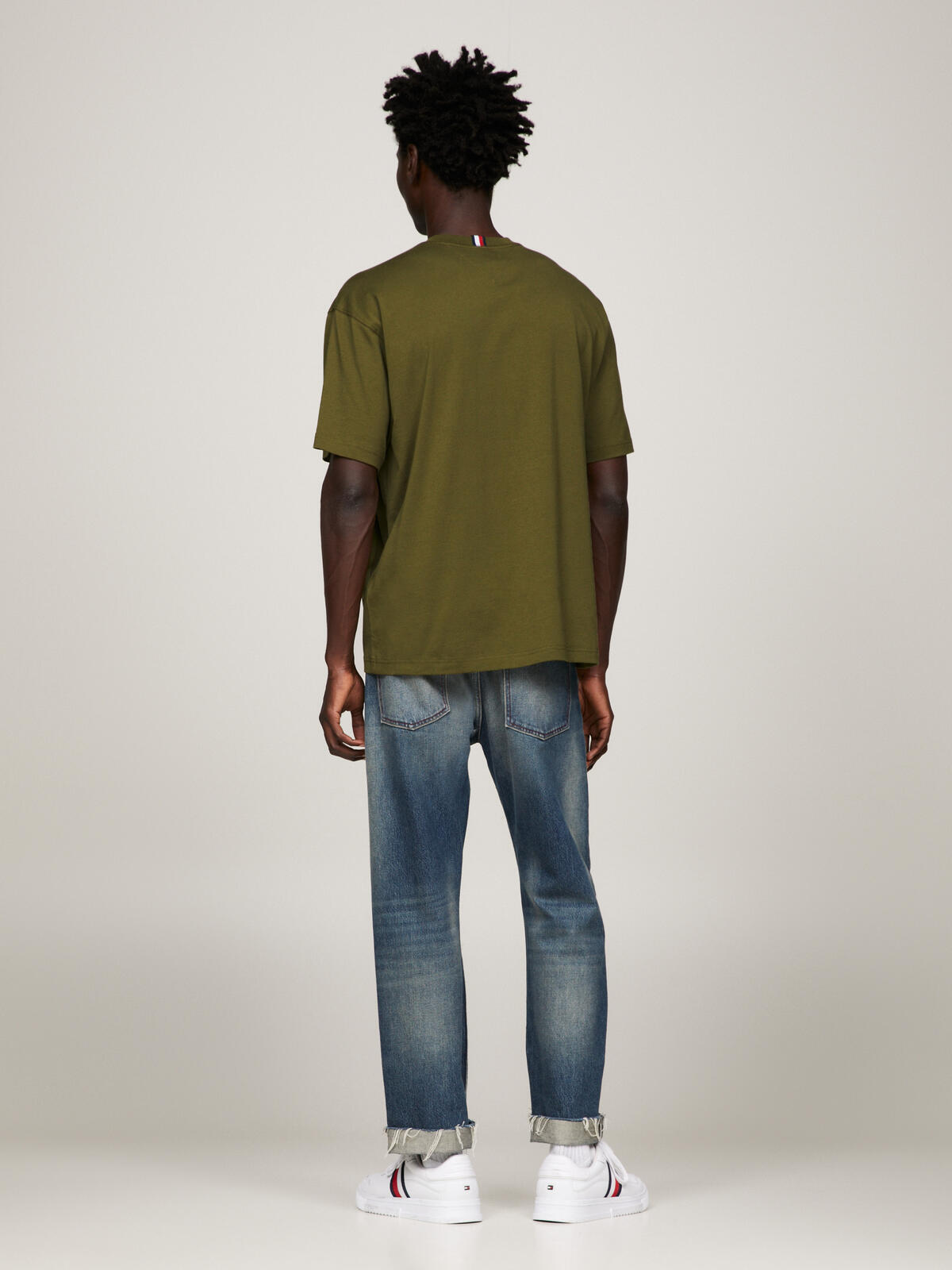 Tommy Hilfiger MONOTYPE EMBRO ARCHI Erkek Yeşil T-Shirt