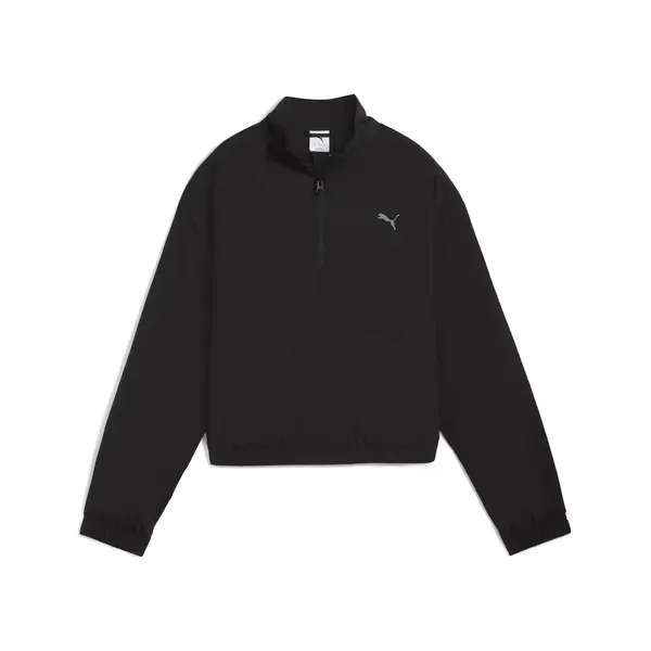 Puma HER Woven Half-Zip Crew Siyah Kadın Sweatshirt