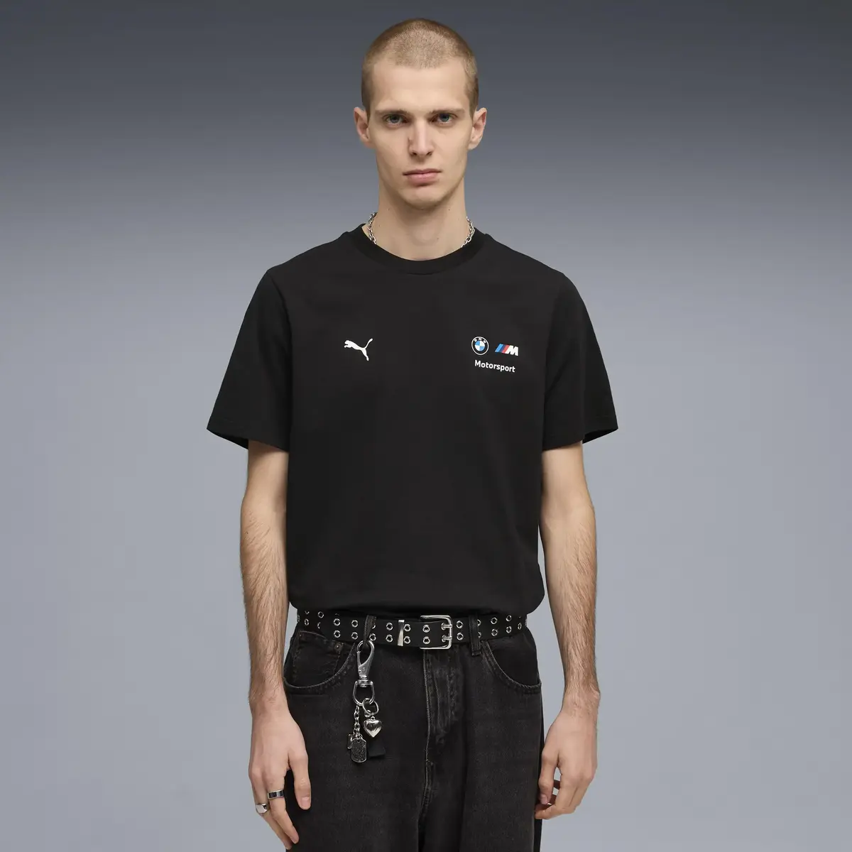 Puma BMW MMS Ess Logo Tee Siyah Erkek T-Shirt & Polo