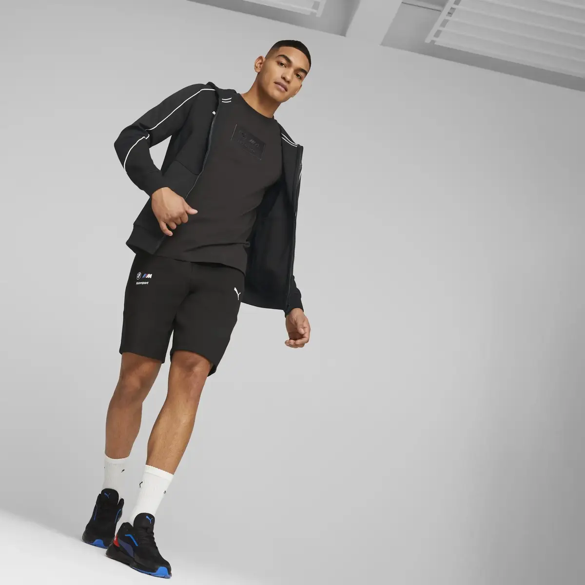 Puma BMW MMS Hdd Sweat Jkt Siyah Erkek/Unisex Sweat