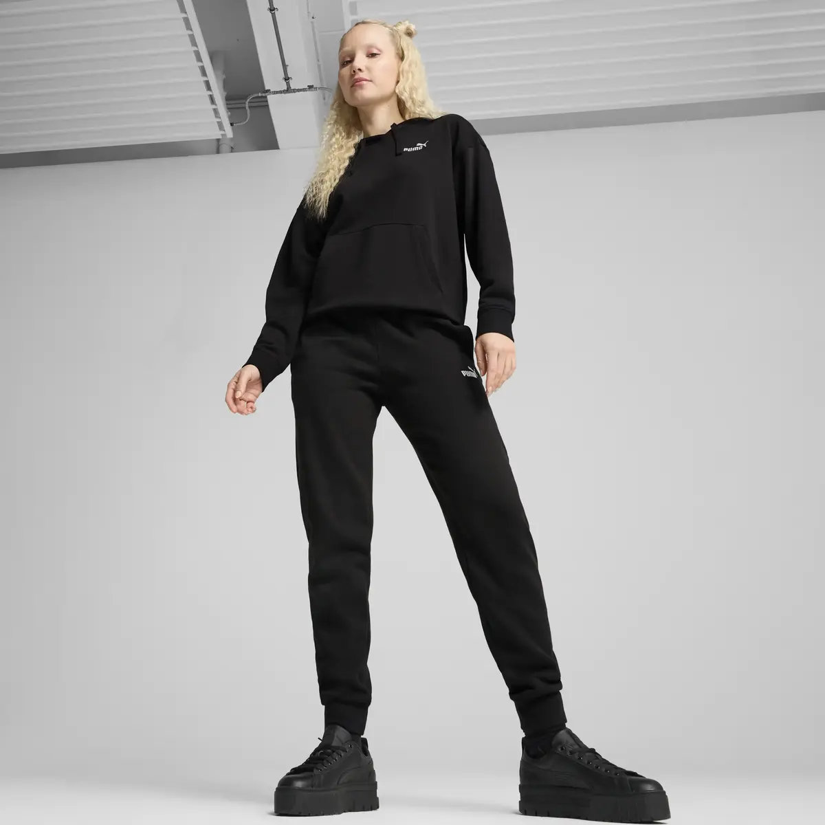 PUMA ESS Small No. 1 Logo Hoodie Kadın Siyah Hoodie