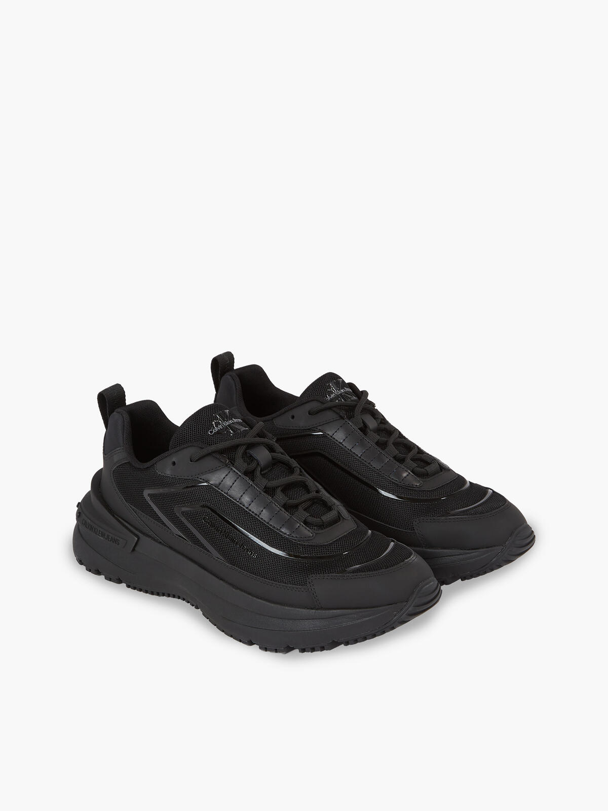 Calvin Klein CHUNKY RUNNER LOW LA Erkek Siyah Günlük Spor Ayakkabı