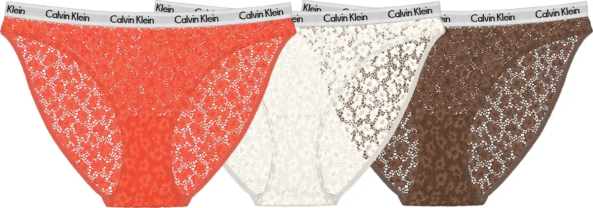 Calvin Klein BIKINI 3PK Kadın Pembe Bikini Külot Set