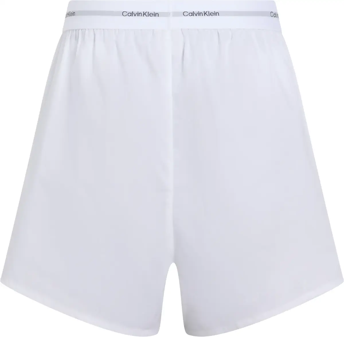 Calvin Klein LOGO WB POPLIN SHORT, 100 Beyaz Kadın Şort