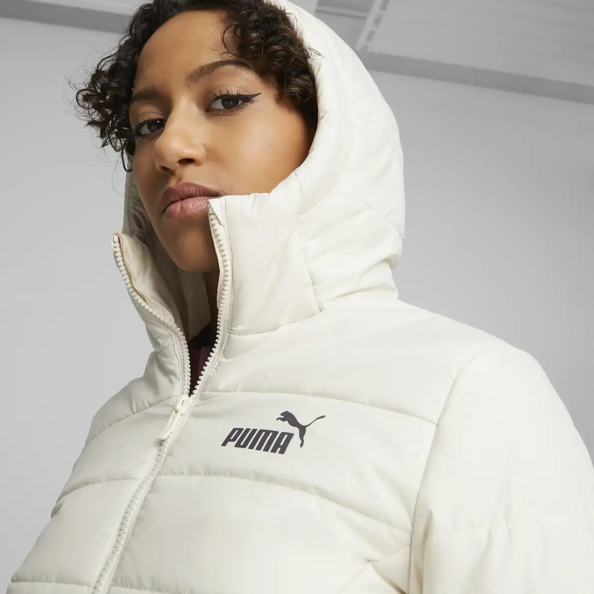 Puma ESS Padded Jacket Beyaz Kadın Şişme Mont