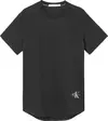 Calvin Klein BADGE TURN UP SLEEVE Erkek Siyah T-Shirt