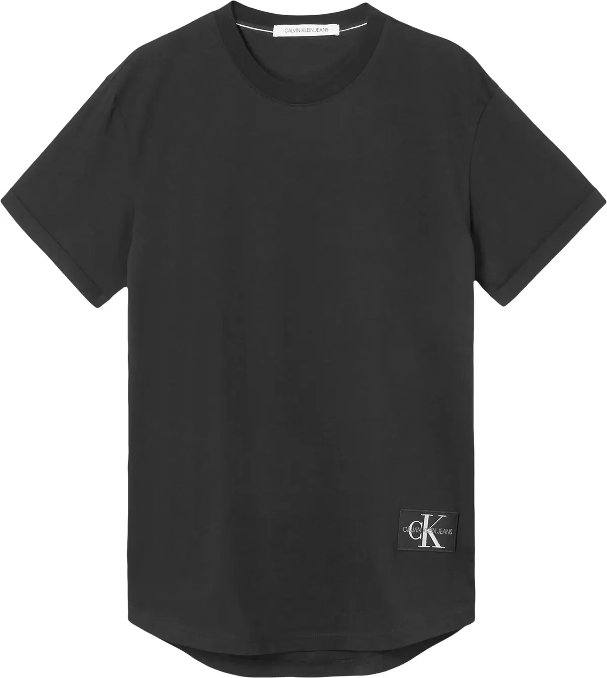 Calvin Klein BADGE TURN UP SLEEVE Erkek Siyah T-Shirt