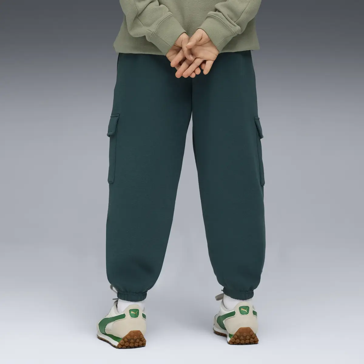 Puma MID90s Cargo Sweatpants Yeşil Unisex Eşofman Altı