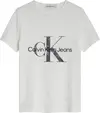 Calvin Klein PALM MONOGRAM LOGO T Erkek Beyaz T-Shirt
