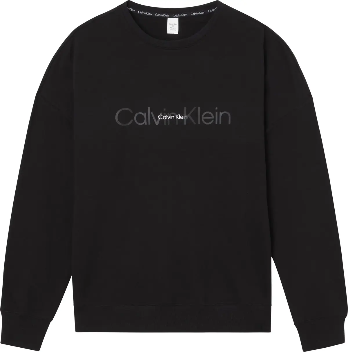 Calvin Klein L/S SWEATSHIRT Erkek Siyah Sweatshirt