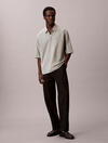 Calvin Klein SS SUPIMA CHEST EMB, PEZ, S Gri Erkek T-Shirt