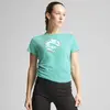 PUMA TROPICAL AOP TEE SHORT Mavi Kadın T-Shirt