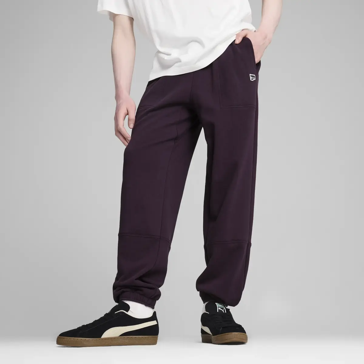 Puma DOWNTOWN Relaxed Sweatpants Mor Erkek Eşofman Altı