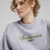 PUMA CLASSICS+ Relaxed Crew Gri Kadın Sweatshirt