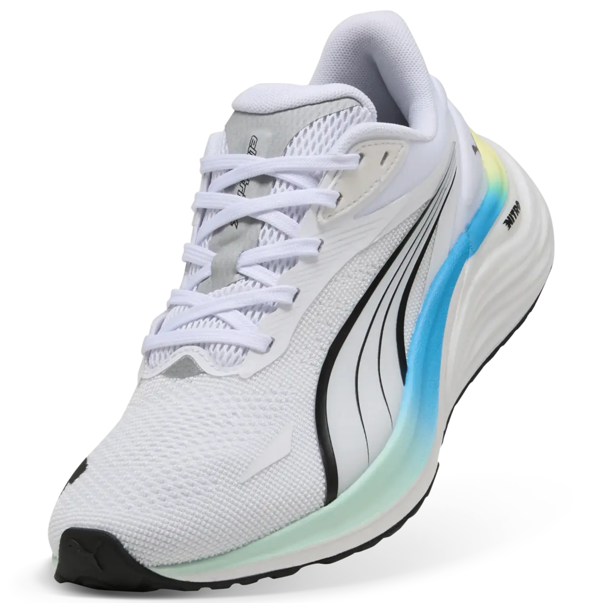 PUMA Electrify NITROTM4 Wns Beyaz Kadın Yürüyüş ve Koşu Ayakkabısı