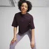 Puma CLASSICS + Oversized Tee Mor Kadın T-Shirt